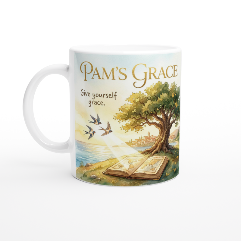 White ceramic mug